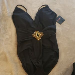 OnePiece jeweled Black swimsuit